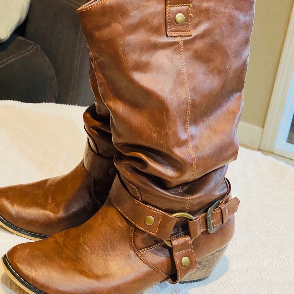Refresh Women Wild-02 Western Style Cowboy Boots